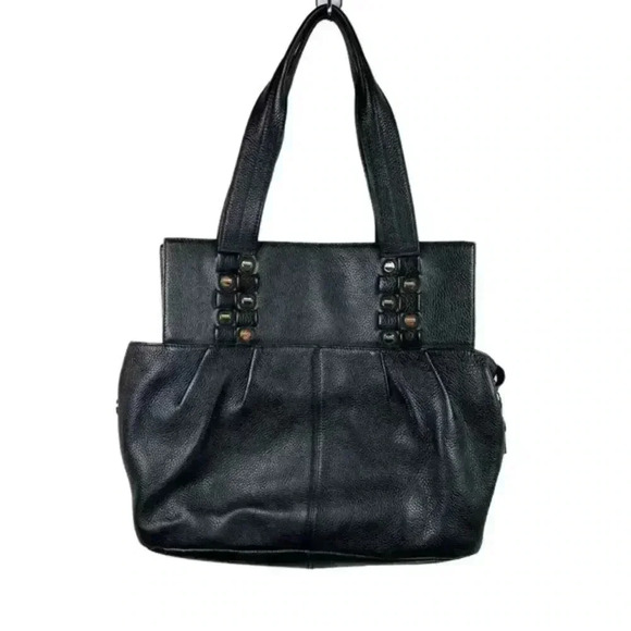 Bodhi‎ Black Pebbled Leather Tote Bag - Picture 2 of 8